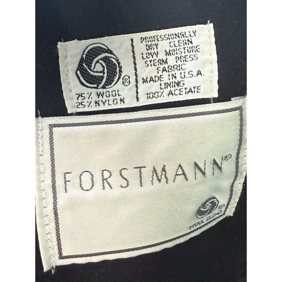 SPENCER REID 10 T Black Wool Pea Coat Jacket Double Breasted - Picture 4 of 8